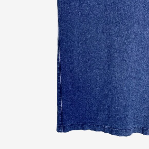 Vintage Y2K Stretch Denim Column Skirt / 32 inch waist / Medium - Large - Picture 7 of 9